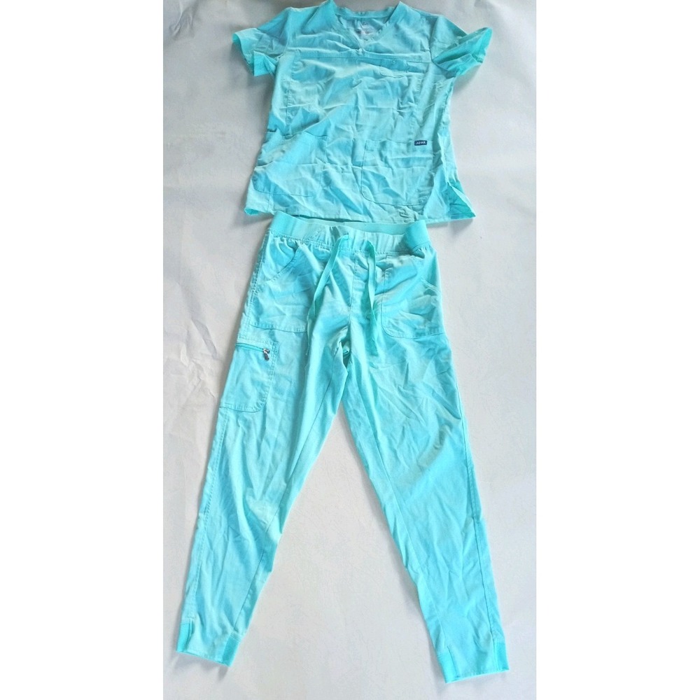 Scrub Set Adar Pro Movement Booster Jogger Womens M Mint Green Excellent P9400